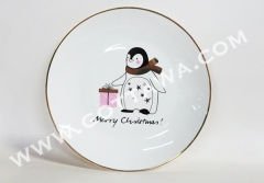 8" new bone china plate, bulk packing