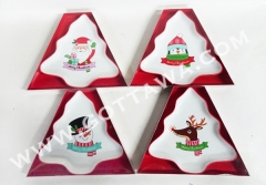 new bone china tree shape plate with PVC box