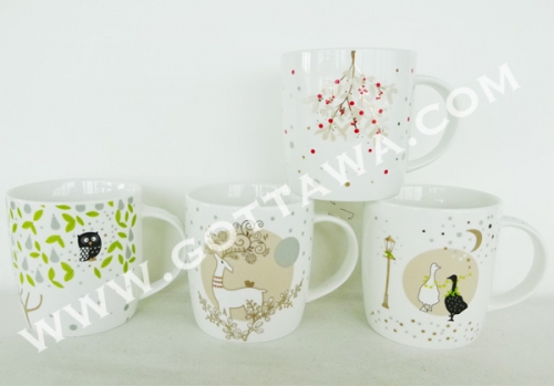 12oz new bone china mug, bulk packing