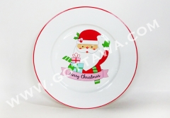 10.5" new bone china plate, bulk packing