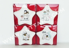 new bone china star shape plate with PVC box