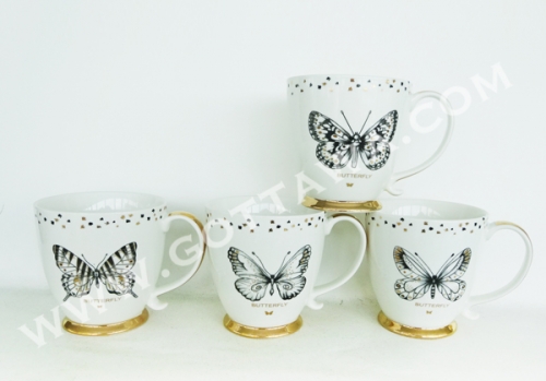 17oz new bone china mug, bulk packing