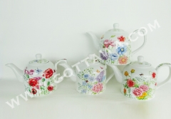 800cc new bone china tea pot with color box