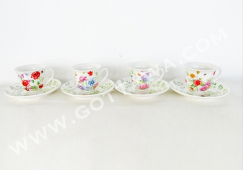 90cc new bone china cup and saucer, bulk packing