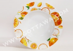 8.5" new bone china soup plate, bulk packing