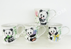 11oz new bone china mug with color sleeve