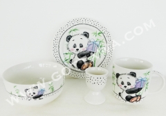 4pcs new bone china dinner set, 1set/color box