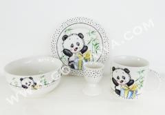 4pcs new bone china dinner set, 1set/color box