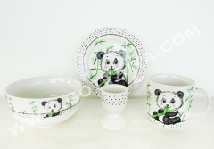 4pcs new bone china dinner set, 1set/color box