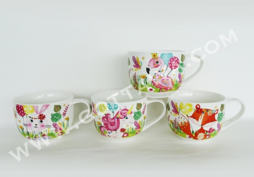 16oz new bone china mug, bulk packing