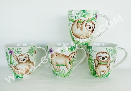 18oz new bone china mug, bulk packing