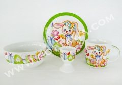 4pcs new bone china dinner set, 1set/color box