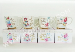 17oz new bone china mug with gift box