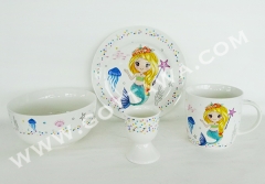 4pcs new bone china dinner set, 1set/color box