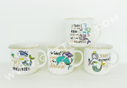 14oz new bone china mug, bulk packing