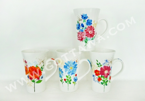 18oz new bone china mug, bulk packing