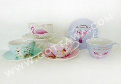 300cc new bone china cup and saucer, 1set/color sleeve