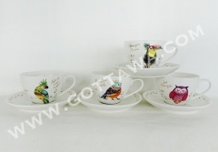 180cc new bone china cup and saucer with gift box