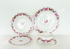 20pcs new bone china dinner set, 1set/color box