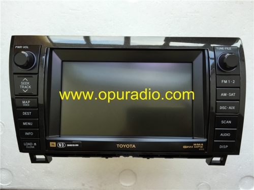 100% nuevo TOYOTA 86120-0C230 JBL Radio Receptor Reproductor de CD BE7013 para Sequoia 08-09 Navegación en autos de Tundra GPS Bluetooth DENSO audio W