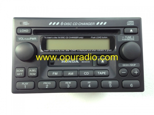 39100-S84-A300 CQ-EH1061Z Matsushita 6 disc CD Changer car radio including code for Honda Accord Civci CR-V Odyssey