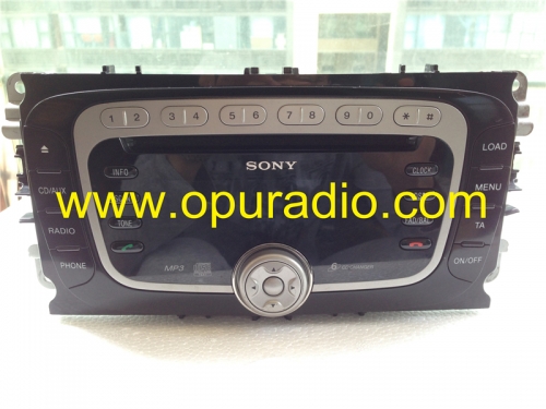 Unité de tête radio changeur CD SONY 6 CDX-FC34XBE / F 7S7T-18C939-BE / F MP3 Bluetooth FoMoCo pour Ford Focus Mondeo voiture SYSTÈMES AUDIO