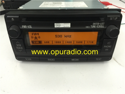 86120-0R130 Panasonic Single CD Radio MP3 518C3 pour Toyota Camry Corolla RAV4 Sienna Tundra 4Runner mise à jour du lecteur audio Bluetooth