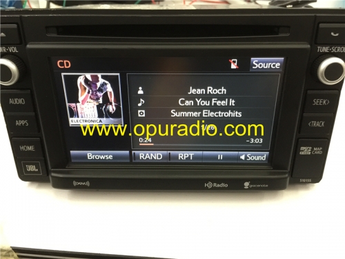 86100-0C241 pour 2014-2017 Toyota Tacoma Entune Écran tactile Navigation GPS JBL Lecteur CD 2014-2015 Sequoia MAP Carte SD Audio APPS XM HD Radio
