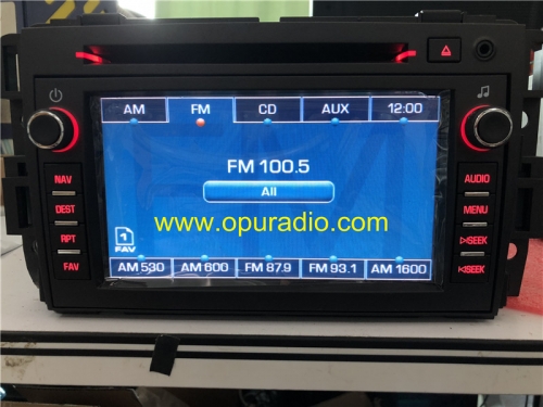 DELPHI radio reproductor de CD receptor GM 20791972 para 2009 Pontiac Torrent navegación de coche mapa GPS Audio Media AUX HYBRID