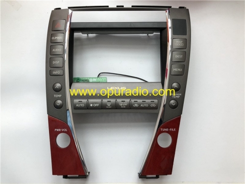 faceplate Panel for 2007-2009 Lexus ES350 Navigation MAP Radio Phone Bluetooth CD player MAP