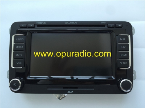 RNS510 Écran tactile Écran Faceplate Connecteur LCD pour SkodaAuto COLUMBUS MP3 Skoda Radio Navigation NAV MAP GPS Media SD Card HDD Continental