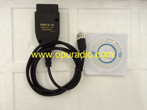 VAG Cable de diagnóstico VAG 12.12 vag 12.12.0 HEX CAN CABLE USB para automóviles VW AUDI Idioma inglés
