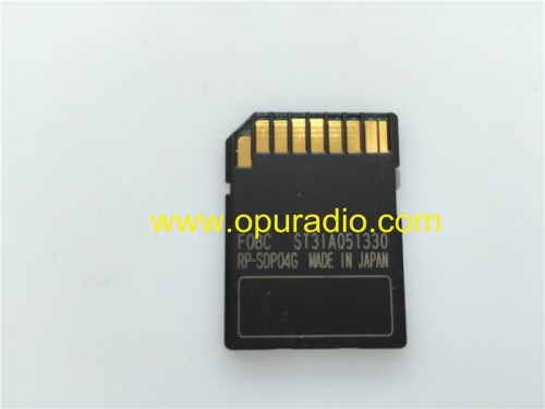 Panasonic SD card 4GB with Process exact for Toyota Prado car DVD audio