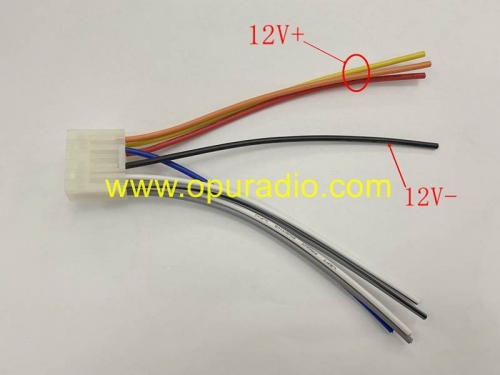 Conector de cable del arnés de cableado para 13-16 Toyota Camry Corolla Fujitsu Radio CD Player