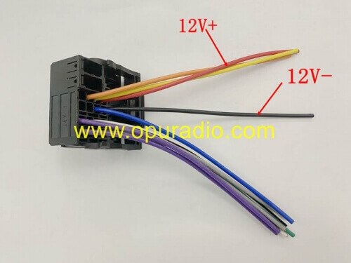 Conector de cable de cableado de arnés para VW Volkswagen CC AM FM SAT 6-receptor de reproductor de Radio CD