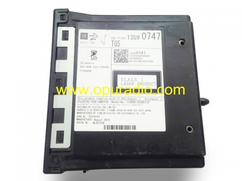 FUJITSU TEN CD Module GM13590747 pour Buick Allure Lacrosse Cadillac SRX Escalade Chevy chevrolet Silverado GMC Sierra 1500 voiture CD radio systèmes