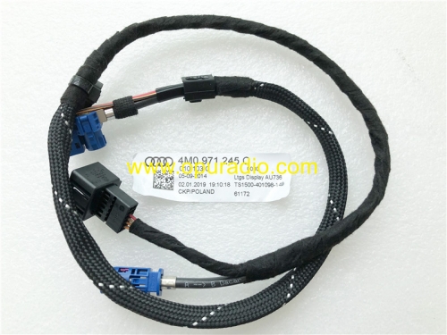 4M0 971 245B 245C Cable LVDS para 2014-2020 Audi MMI 3G hasta pantalla AU736 Radio de navegación de coche 3G +