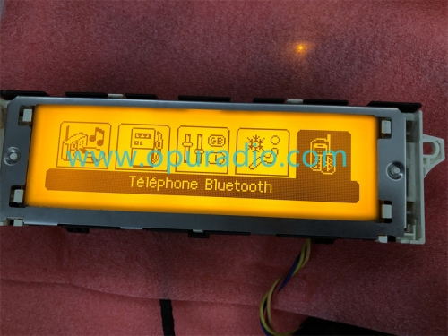 Yellow Display 12P for Peugeot 407 407SW  Car MultiFunction RD4 Citroen C5