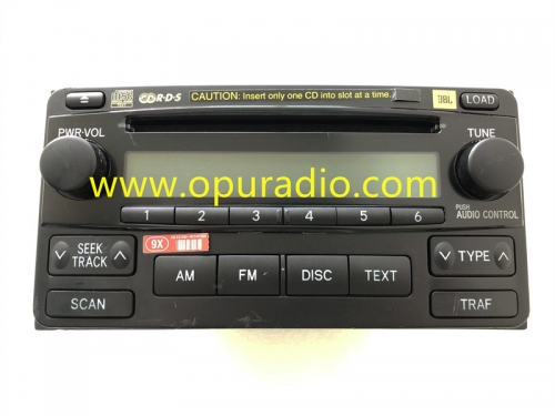 86120–02420 CD-Player 2004–2008 TOYOTA Matrix 6 Disc Changer Stereo JBL Radio