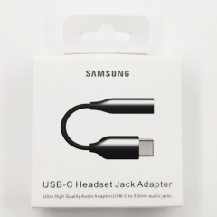 SAMSUNG ADATTATORE DA TYPE-C A JACK CUFFIE 3.5MM NERO ORIGINALE