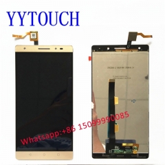 New 6.4" Gold Touch Screen Lcd Display Assembly For Lenovo PB2-670N Phab 2 Plus