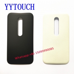 For Moto G3 Battery Glass Back Cover Housing Glass