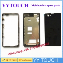 Back Glass for Sony Xperia Z1f SO 02F Japan; For Sony Xperia Z1 Compact Back Cover Glass with Original Camera Lens