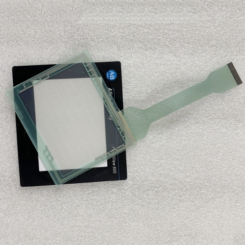 Touch screen glass with Protective film 133*114mm for Panelview 600 2711-T6C2L1