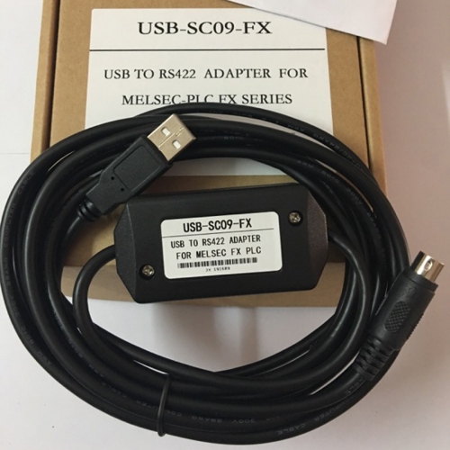 USB-SC09-FX PLC Programming Cable USB TO RS422 ADAPTER For PLC FX Series FX2N/FX1N/FX0/FX0N/FX0S/FX1S/FX3U