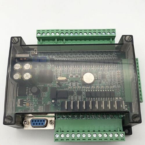 FX3U-24MT 14 Input 10 Output 24V 1A PLC industrial control board with case with 485 communication