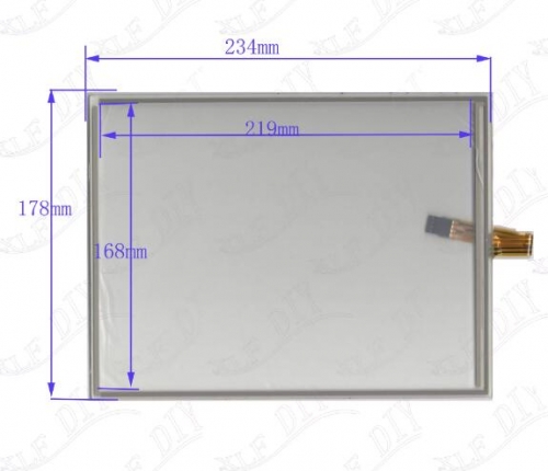 New 10.4" 234*178mm 4wires Touch Screen Glass