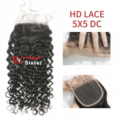 HD Lace Virgin Human Hair Deep Curly 5x5 Lace Closure