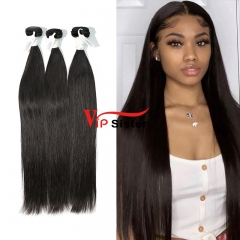 #1b Brazilian Virgin Human Hair Weft Straight