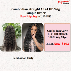 Cambodian Curly13x4 HD Frontal Wig 30 Inch  Free Shipping